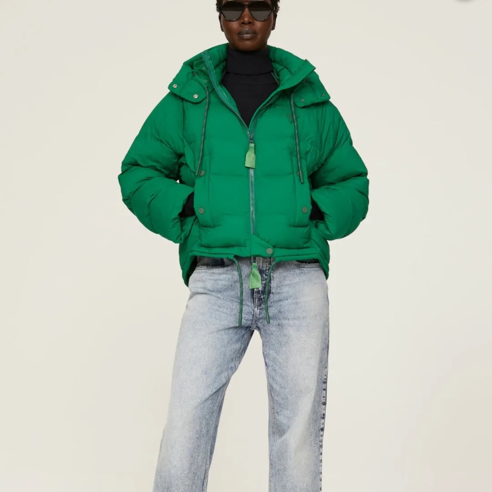 The Arrivals Turbo Puffer coat green L - Picture 1 of 12
